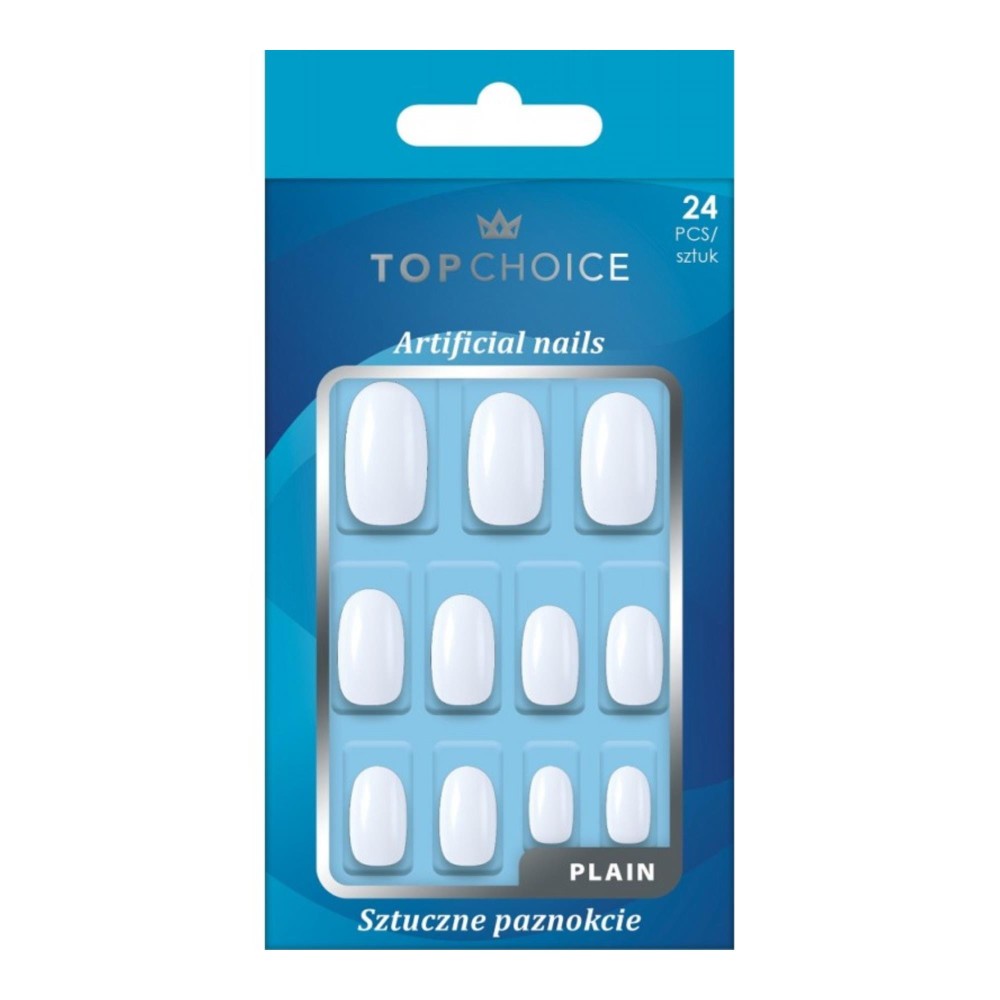 402198 TOP CHOICE PAZNOKCIE SZTUCZNE PLAIN 5905710078378