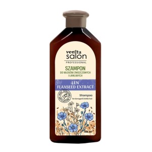 404267 VENITA SALON SZAMPON DO WŁOSÓW 500ML LEN ZNISZCZONE I ŁAMLIWE 5902101521499