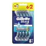 GILLETTE MASZYNKA DO GOLENIA JEDNOCZĘŚCIOWA BLUE 3  6+2 SZT. COOL