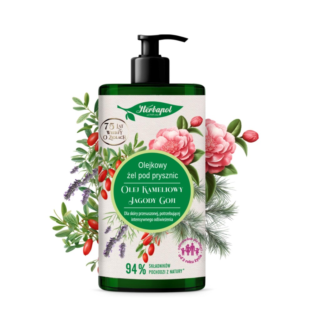 290970 HERBAPOL ŻEL POD PRYSZNIC 740ML OLEJKOWY OLEJ KAMELIOWY&amp;JAGODY GOJI 5900956901169