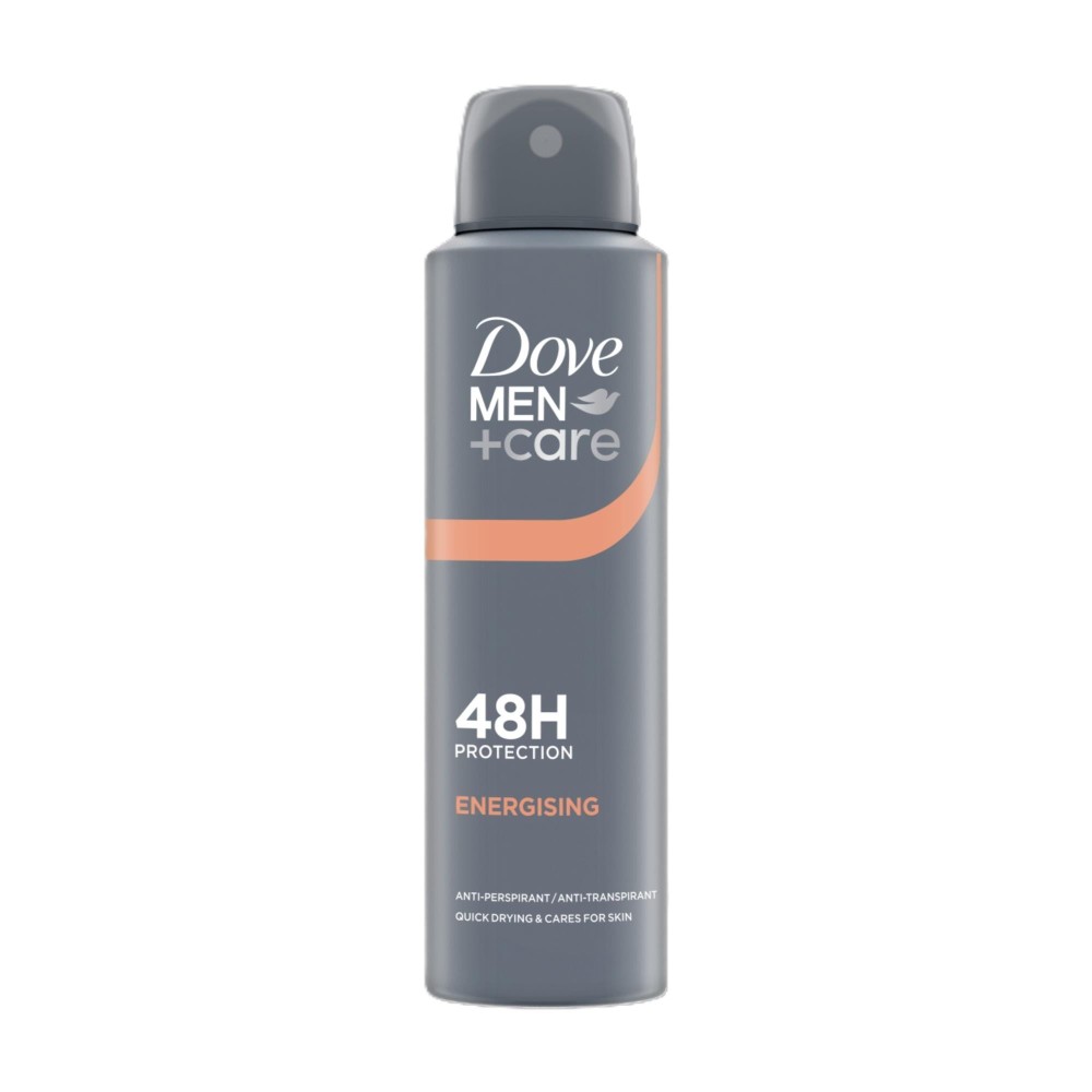 406974 DOVE DEZODORANT MEN SPRAY 150ML ENERGISING 48H 8720181572326