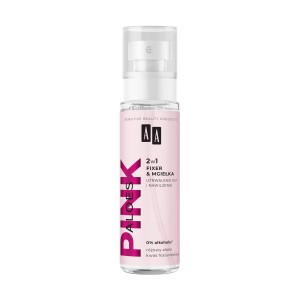 298783 AA ALOES PINK SPRAY DO TWARZY 100ML 2W1 FIXER&amp;MGIEŁKA  UTRWALENIE 16H I NAWILŻENIE 5900116097916