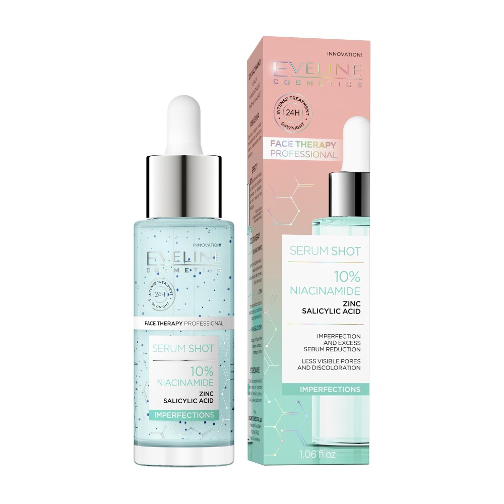 274419 EVELINE FACE THERAPY PROFESSIONAL SERUM SHOT DO TWARZY 30ML NIEDOSKONAŁOŚCI 15% NIACYNAMID 5903416039600