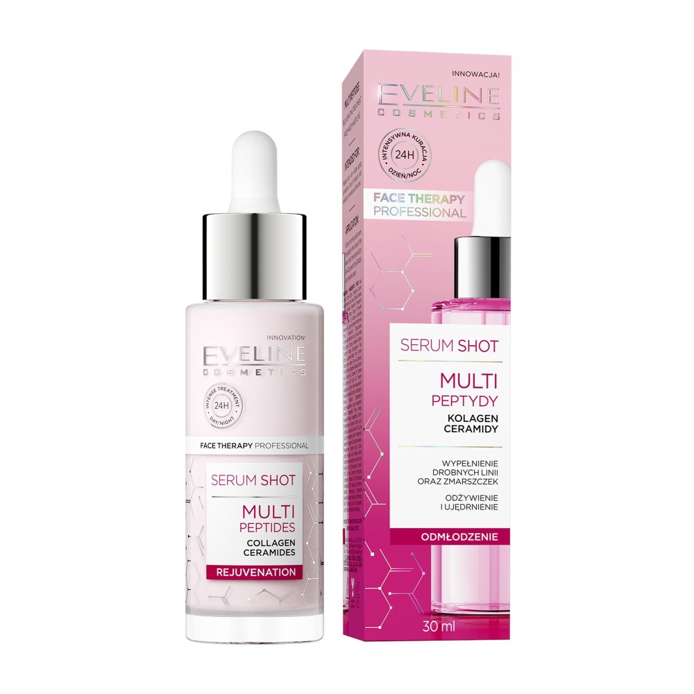 274417 EVELINE FACE THERAPY PROFESSIONAL SERUM SHOT DO TWARZY 30ML ODMŁODZENIE MULTI PEPTYDY 5903416039587