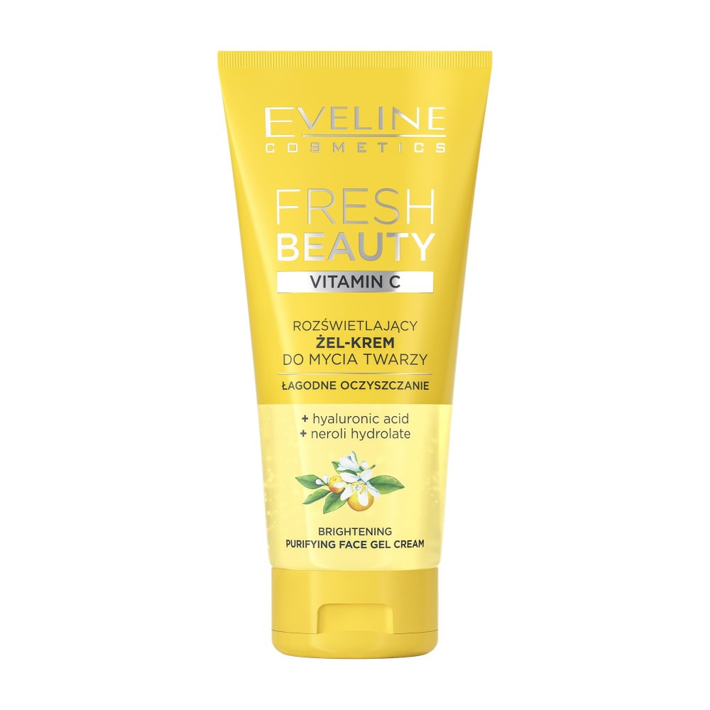 288828 EVELINE FRESH BEAUTY ŻEL-KREM DO MYCIA TWARZY 150ML ROZŚWIETLAJĄCY VITAMIN C 5903416058182