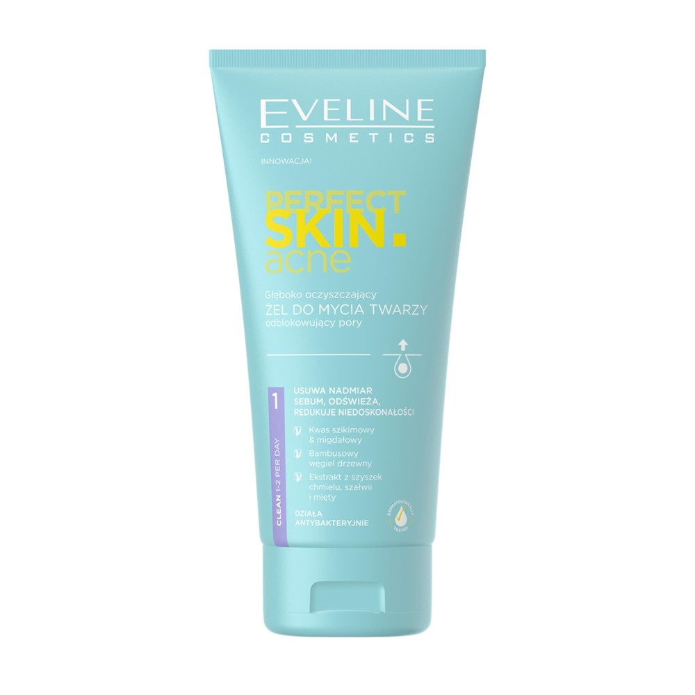279162 EVELINE PERFECT SKIN ACNE ŻEL DO MYCIA TWARZY 150ML 5903416039709