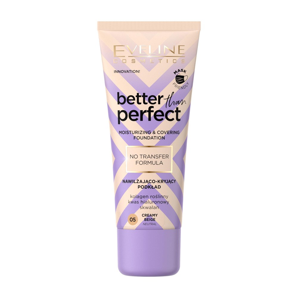 272036 EVELINE PODKŁAD BETTER THAN PERFECT NAWILŻAJĄCO-KRYJĄCY 05 CREAMY BEIGE 5903416037804