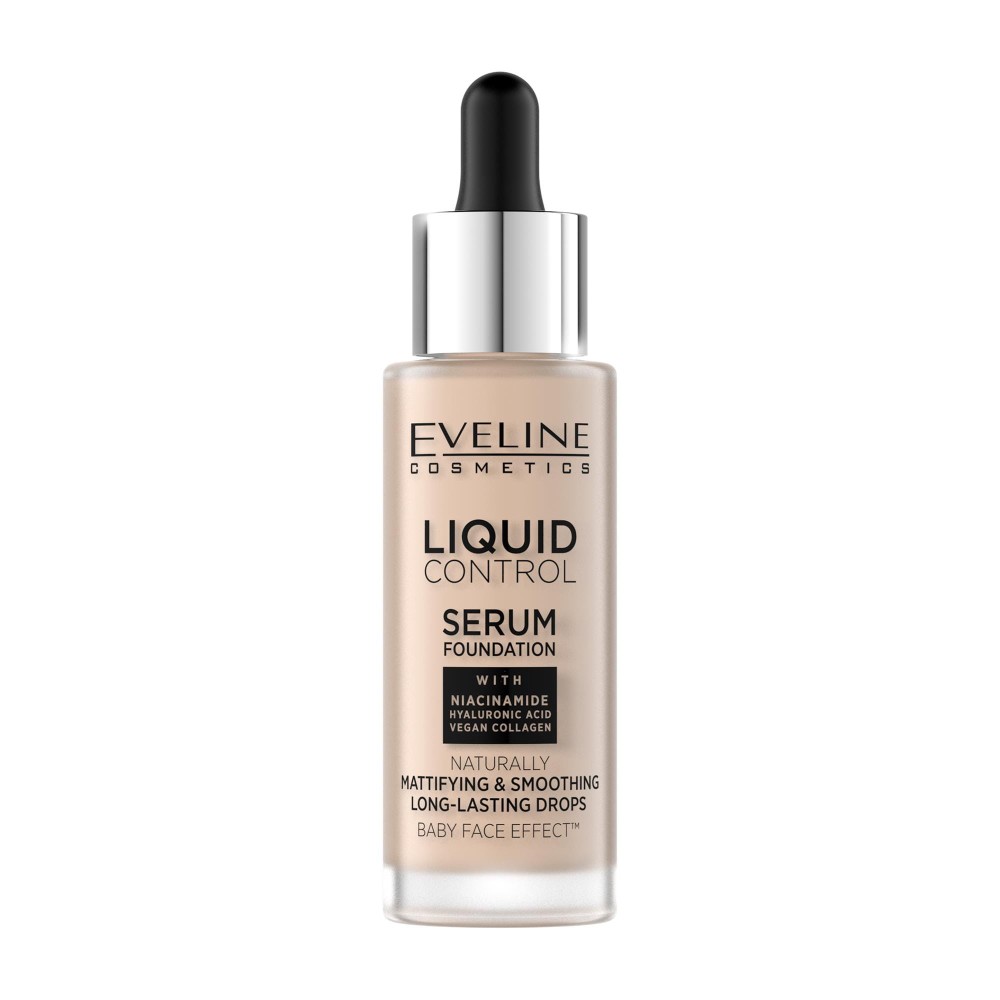 278731 EVELINE PODKŁAD LIQUID CONTROL HD LONG LASTING FORMULA 24H 002 SOFT PORCELAIN 5903416048541