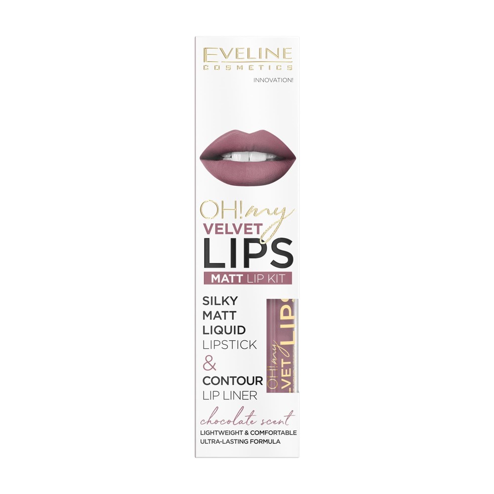 260830 EVELINE POMADKA W PŁYNIE OH MY LIPS+KREDKA DO UST 13 5903416016793