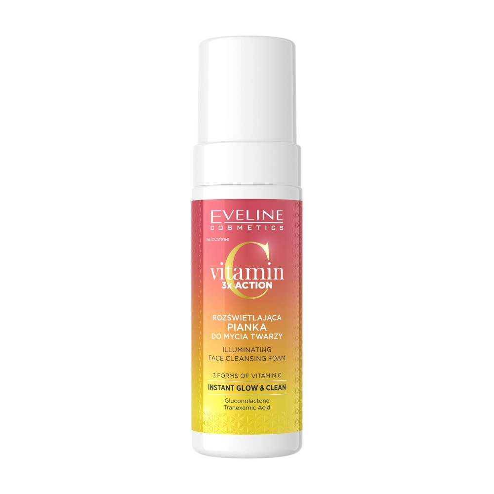 403576 EVELINE VITAMIN C 3XACTION PIANKA DO MYCIA TWARZY 150ML ROZŚWIETLAJĄCA 5903416053385