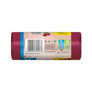 297219 JAN NIEZBĘDNY WORKI NA ŚMIECI HD EASY-PACK  35L (26) WIŚNIA 5900536357973
