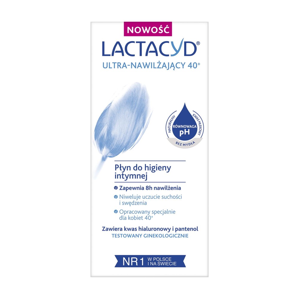 288107 LACTACYD PŁYN DO HIGIENY INTYMNEJ ZAPAS 200ML 40+ ULTRA-NAWILŻAJĄCY 5400951991016
