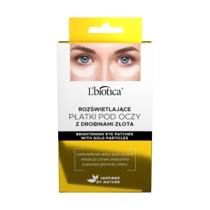 270771 L'BIOTICA PŁATKI POD OCZY 3X2 ROZŚWIETLAJĄCE Z DROBINAMI ZŁOTA 5907636934790