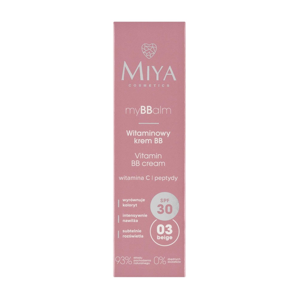 404420 MIYA MY BBALM WITAMINOWY KREM DO TWARZY 30ML BB SPF30 03 BEIGE 5904804152543