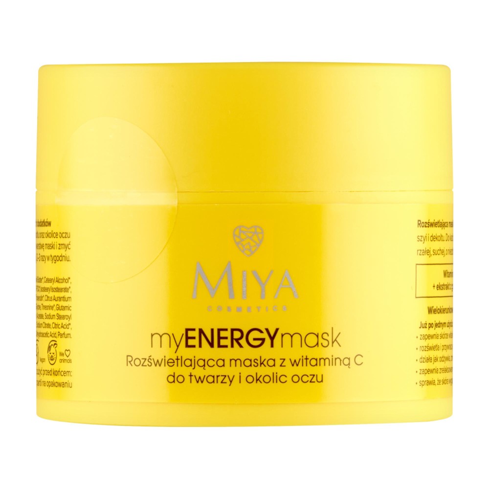 404423 MIYA MY ENERGY ROZŚWIETLAJĄCA MASECZKA DO TWARZY I OKOLIC OCZU 50ML Z WITAMINĄ C 5904804151393