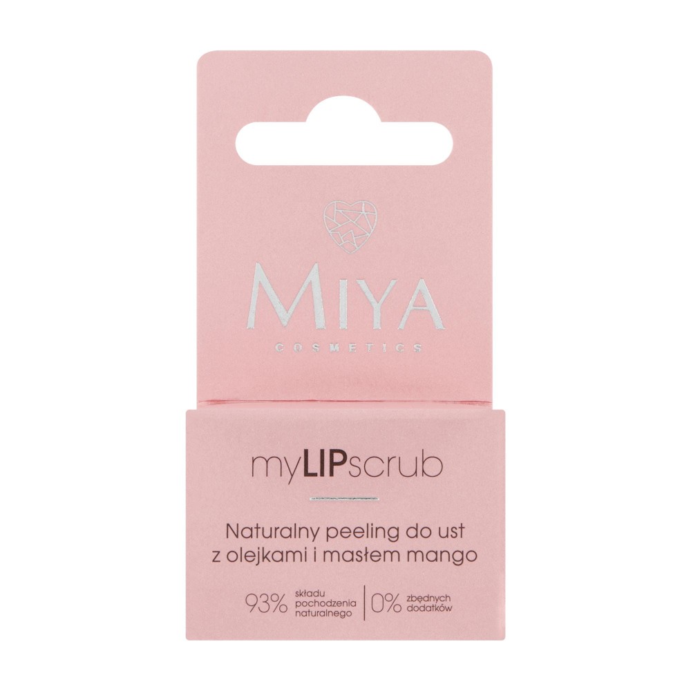 404429 MIYA MY LIP SCRUB NATURALNY PEELING DO UST 10G Z OLEJKAMI I MASŁEM MANGO 5903957256535
