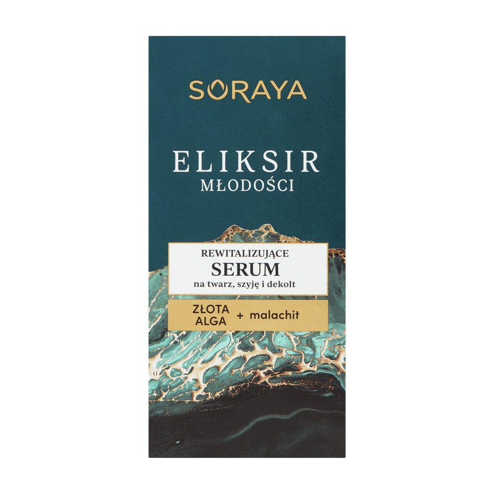 268110 SORAYA ELIKSIR MŁODOŚCI SERUM NA TWARZ,SZYJĘ I DEKOLT 30ML REWITALIZUJĄCE 5901045087870