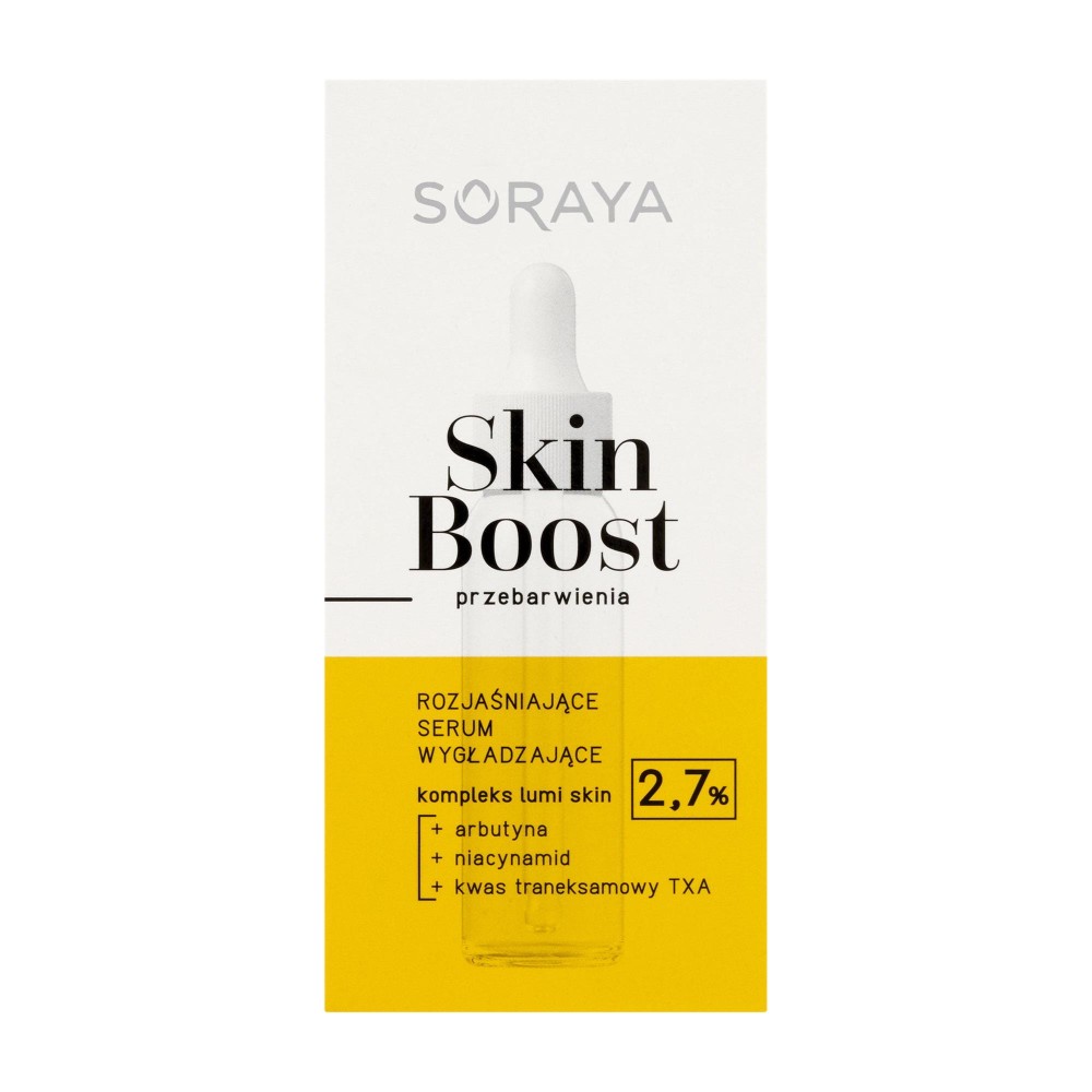 289119 SORAYA SKIN BOOST SERUM DO TWARZY 30ML PRZEBARWIENIA ROZJAŚNIAJĄCE WYGŁADZAJĄCE 5901045091143