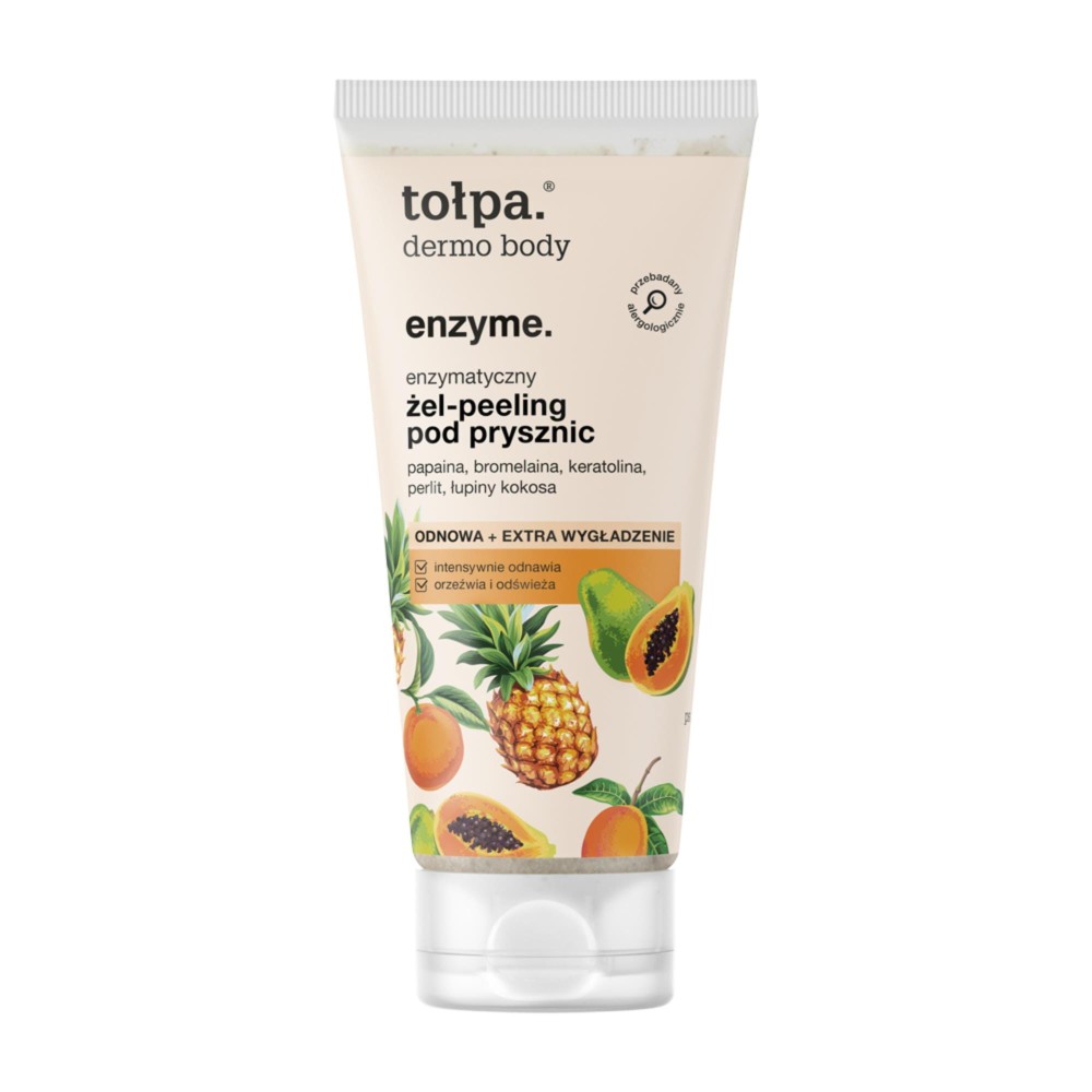 277971 TOŁPA DERMO BODY ENZYME.ENZYMATYCZNY ŻEL-PEELING POD PRYSZNIC 200ML ODNOWA+EXTRA WYGŁADZENIE 5903900962285