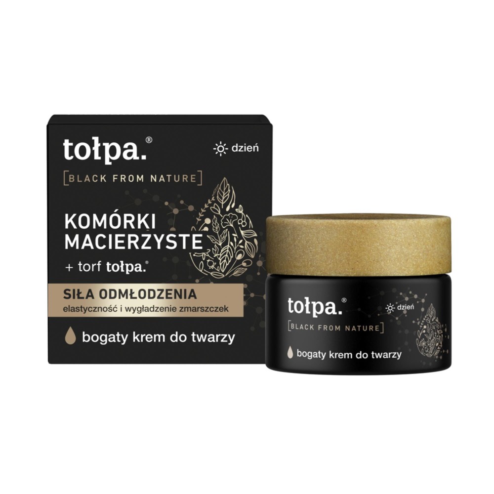 402078 TOŁPA BLACK FROM NATURE KREM DO TWARZY 50ML DZIEŃ BOGATY 5902719415937
