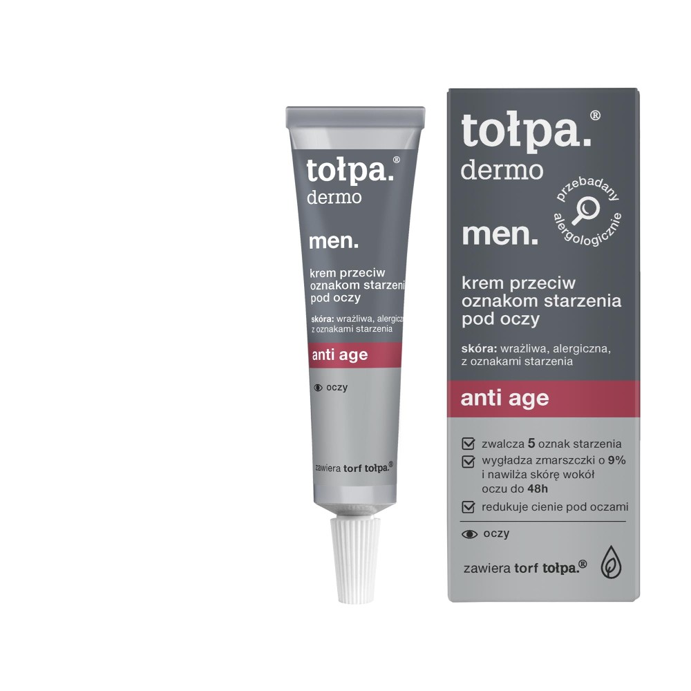 298142 TOŁPA DERMO MEN ANTI AGE KREM POD OCZY 10ML PRZECIW OZNAKOM STARZENIA 5902719417573