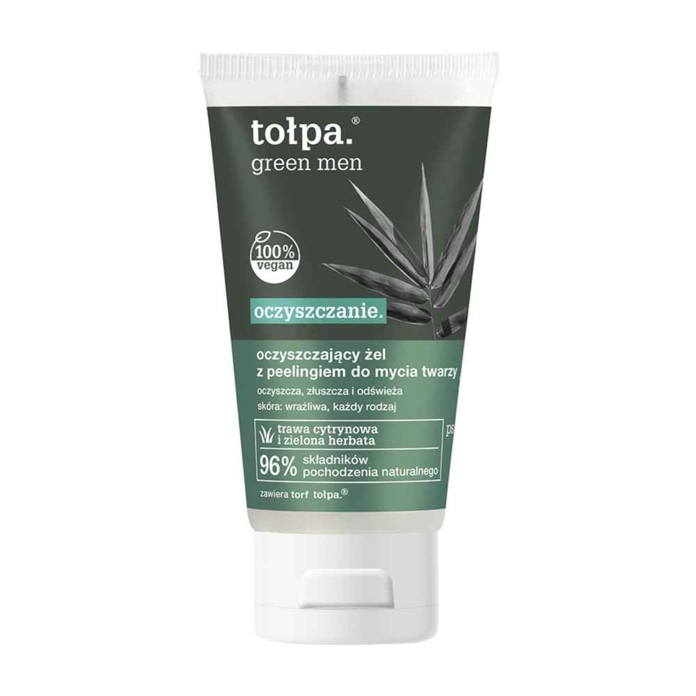 404010 TOŁPA GREEN MEN OCZYSZCZANIE.ŻEL-PEELING DO MYCIA TWARZY 150ML 5907608615016