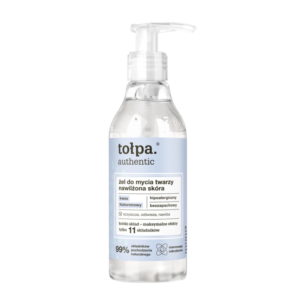 298742 TOŁPA AUTHENTIC.NAWILŻONA SKÓRA ŻEL DO MYCIA TWARZY 195ML 5903900962124
