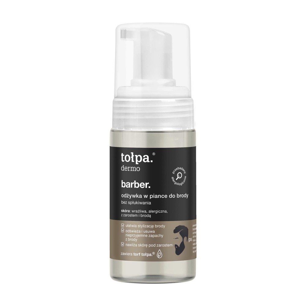 298074 TOŁPA DERMO BARBER ODŻYWKA W PIANCE DO BRODY 100ML BEZ SPŁUKIWANIA 5903900963831