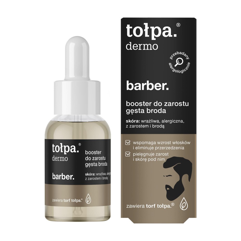 298073 TOŁPA DERMO BARBER BOOSTER DO ZAROSTU 30ML GĘSTA BRODA 5903900963824