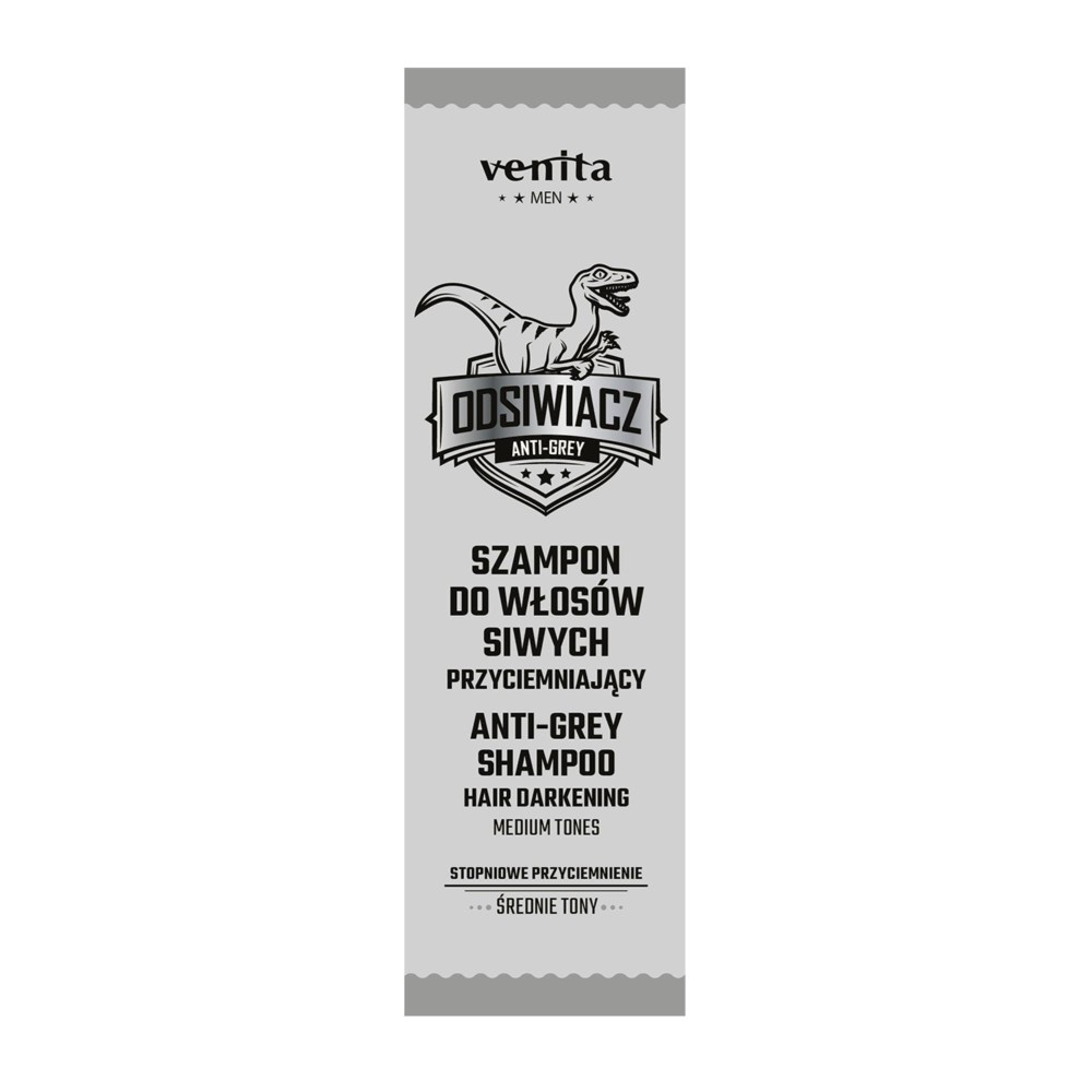 289747 VENITA MEN ODSIWIACZ SZAMPON DO WŁOSÓW 200ML ŚREDNIE TONY 5902101521086
