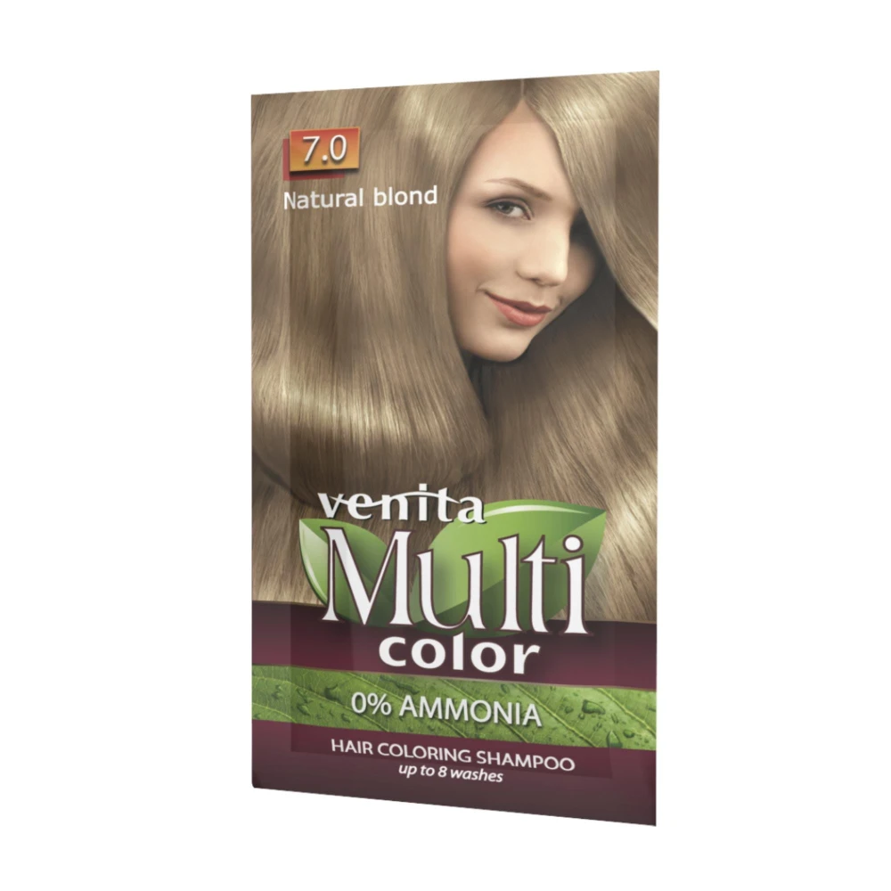 254635 VENITA MULTICOLOR SASZETKA KOL 40G  7.0  NATURAL BLOND 5902101519618