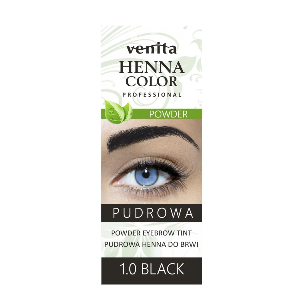 272877 VENITA PROFESSIONAL HENNA DO BRWI PUDROWA CZARNA 5902101520317