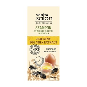 404269 VENITA SALON SZAMPON DO WŁOSÓW 500ML JAJECZNY SUCHE I MATOWE 5902101521772