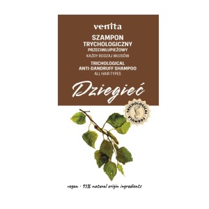 407203 VENITA TRYCHOLOGICZNY SZAMPON DO WŁOSÓW 300ML DZIEGIEĆ PRZECIWŁUPIEŻOWY KAŻDY RODZAJ WŁOSÓW 5902101521895