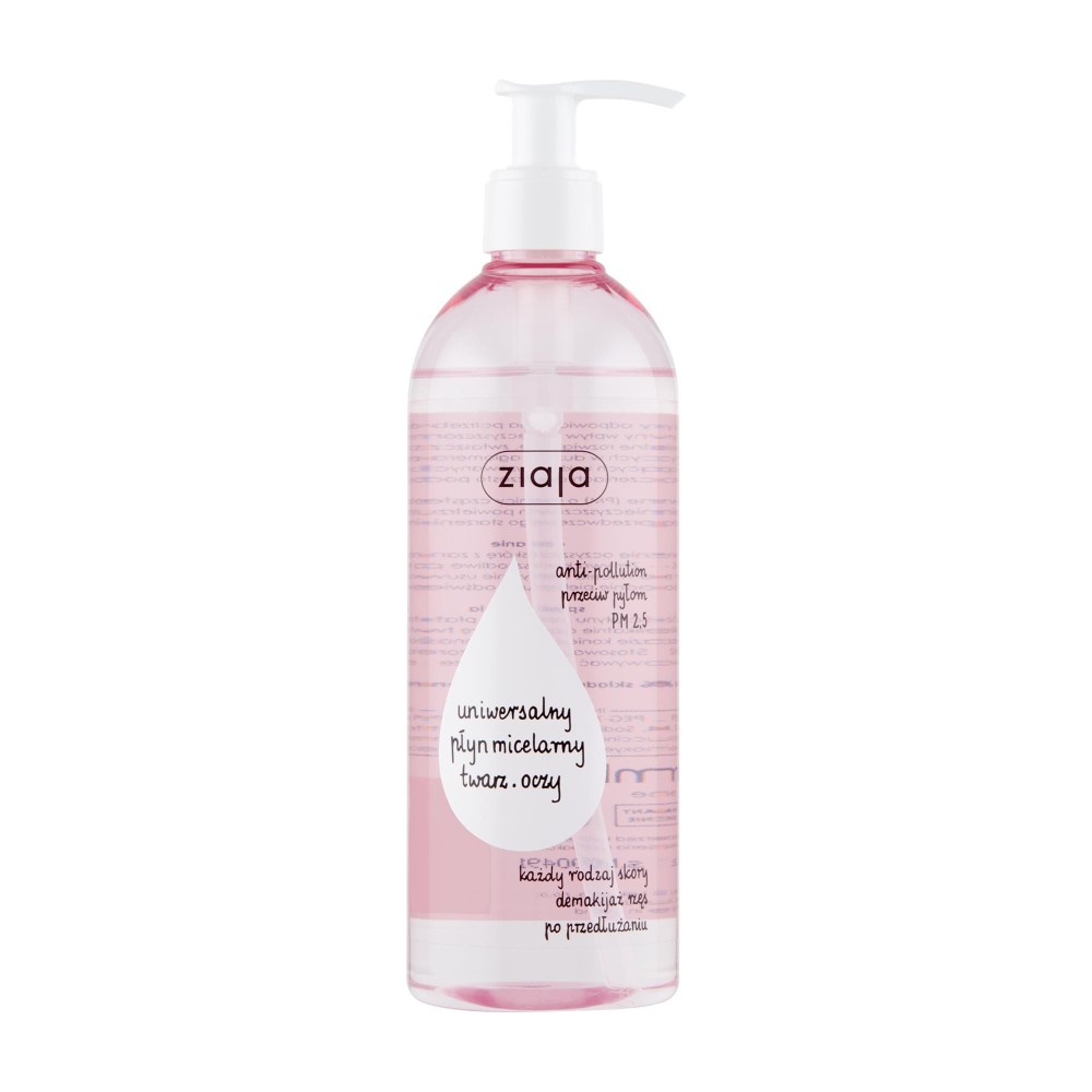 251411 ZIAJA PŁYN MICELARNY 390ML UNIWERSALNY KAŻDY RODZAJ SKÓRY DEMAKIJAŻ RZĘŚ PO PRZEDŁUŻANIU 5901887047469