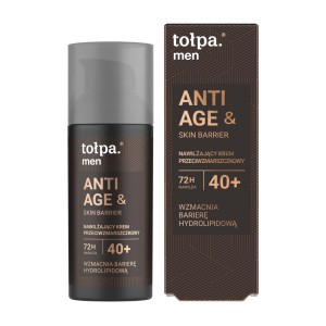 TOŁPA MEN ANTI AGE&SKIN BARRIER 40+ KREM DO TWARZY 50ML NAWILŻAJĄCY PRZECIWZMARSZCZKOWY