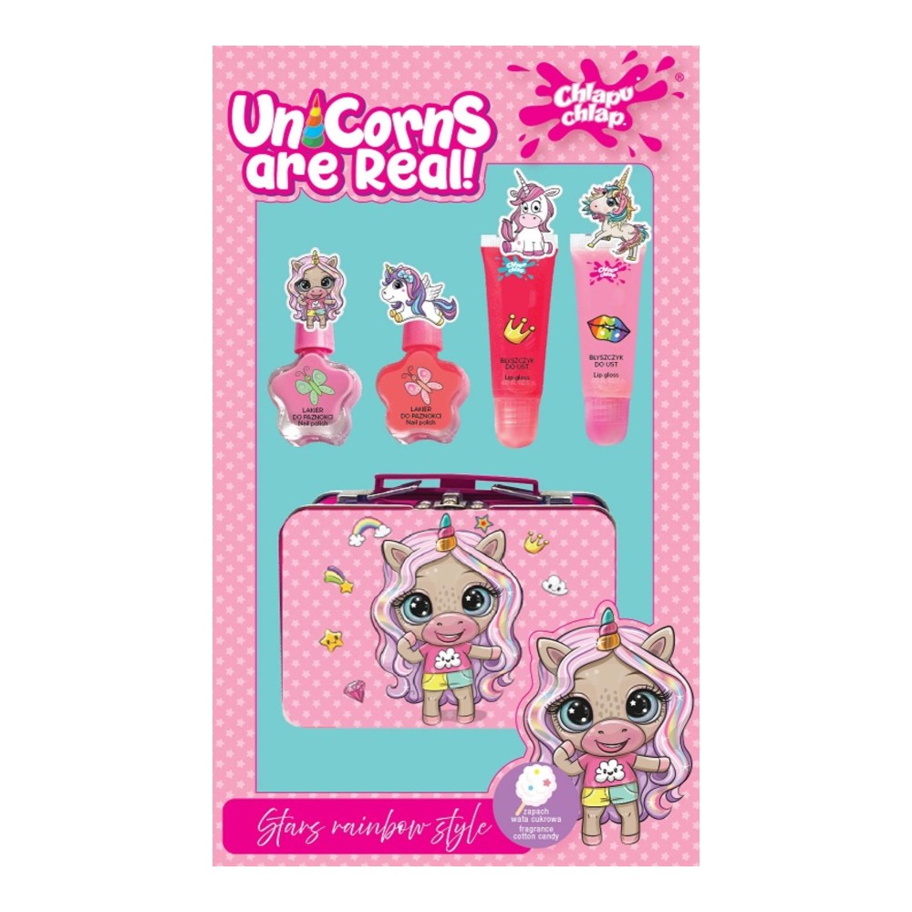 408538 CHLAPU CHLAP ZESTAW PREZENTOWY UNICORNS +WALIZECZKA 5901571014494
