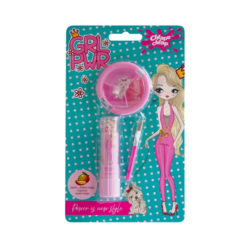 407982 CHLAPU CHLAP ZESTAW PREZENTOWY GIRL POWER +APLIKATOR 5901571014425