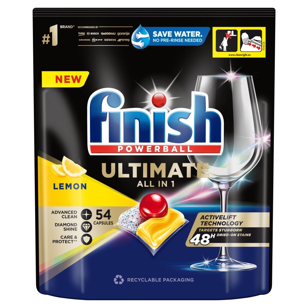 243784 FINISH TABLETKI DO ZMYWAREK QUANTUM ULTIMATE 40 LEMON 5900627090291