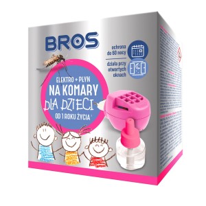 Bros aparat elektryczny na komary + 10 płytek dla dzieci