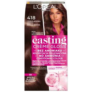 264258 LOREAL CASTING CREME GLOSS FARBA KOLORYZUJĄCA  418 CZEKOLADOWA MOKKA / CHOCO MOCHA 3600523979608