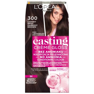 25413 LOREAL CASTING CREME GLOSS FARBA KOLORYZUJĄCA  300 CIEMNY BRĄZ 3600521125564