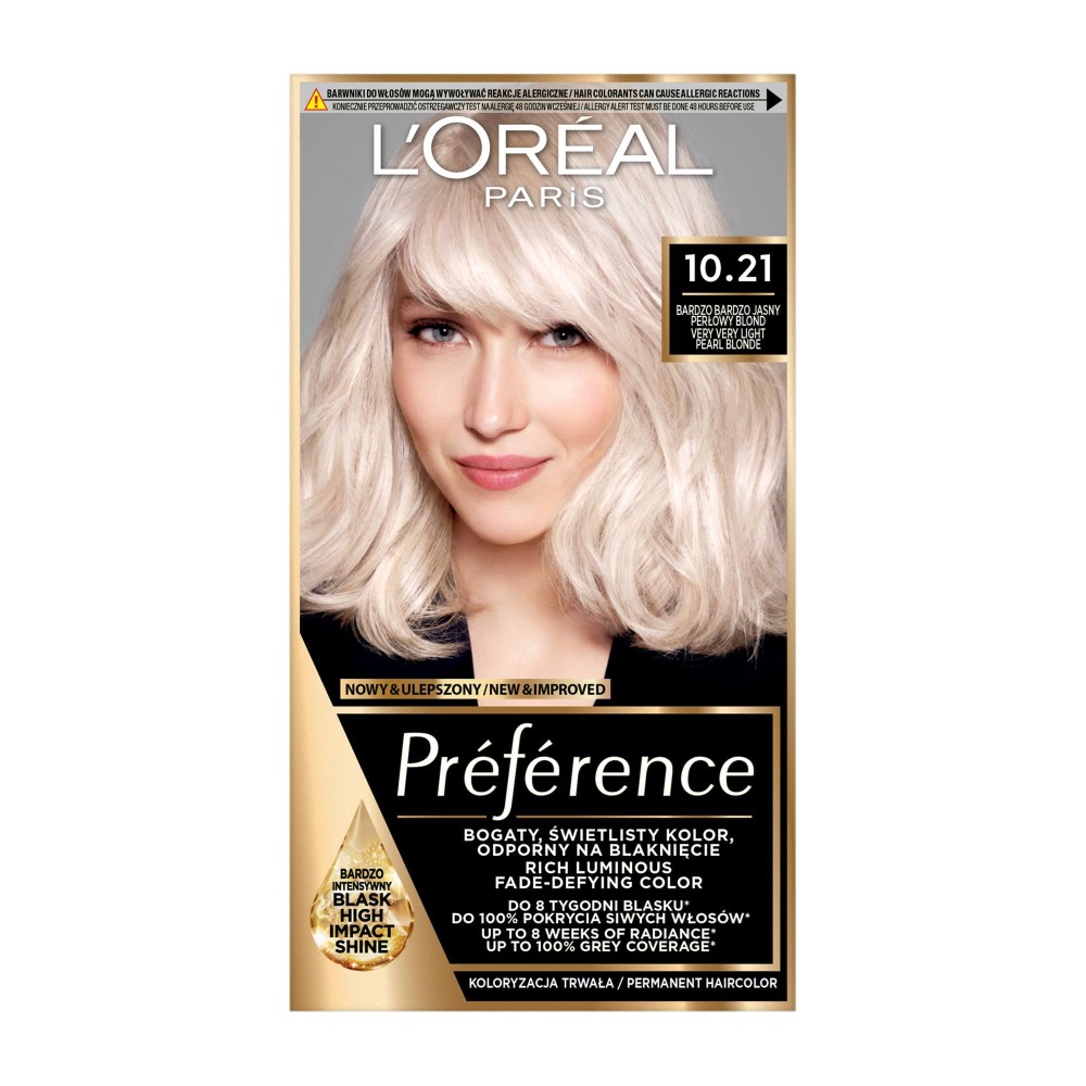 15630 Loreal PREFERENCE FARBA KOLORYZUJĄCA Z2/10.21  STOCKHOLM 3600010012801