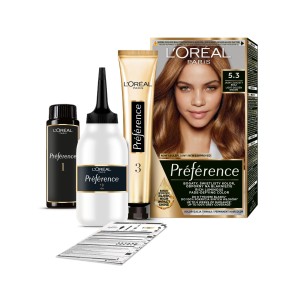15644 LOREAL PREFERENCE FARBA KOLORYZUJĄCA G /5.3  VIRGINE. KOLOR BRĄZ. 3600010013877