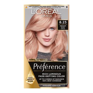 224459 Loreal PREFERENCE FARBA KOLORYZUJĄCA 8.23 SHIMMERING ROSE 3600523577651