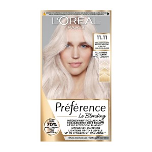 LOREAL PREFERENCE FARBA KOLORYZUJĄCA 11.11 BARDZO BARDZO JASNY CHŁODNY KRYSZTAŁOWY BLOND