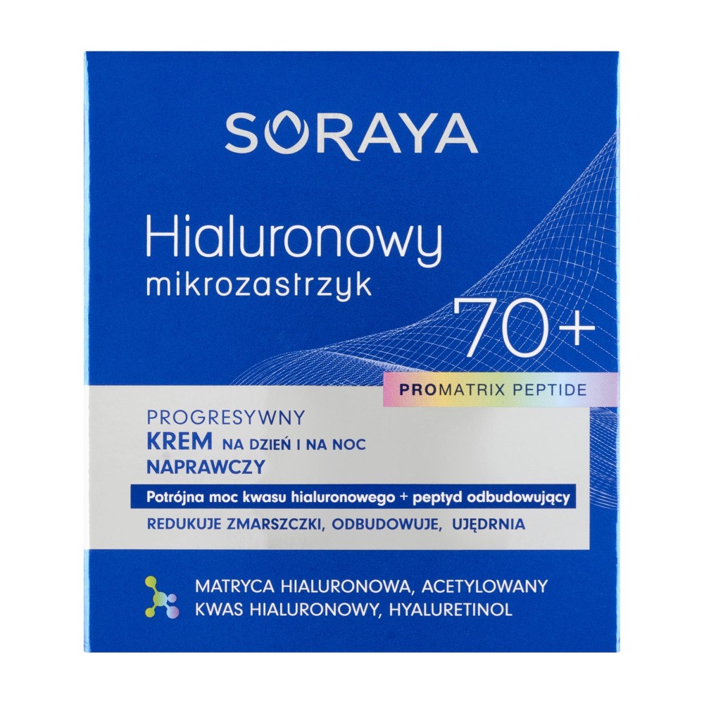 403133 SORAYA HIALURONOWY MIKROZASTRZYK PRO MATRIX PEPTIDE 70+ KREM DO TWARZY 50ML NAPRAWCZY 5901045092652