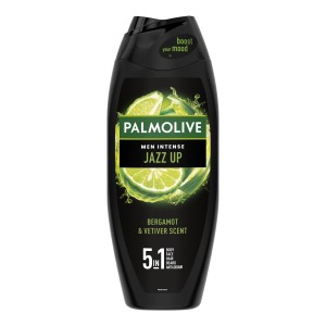 411061 PALMOLIVE ŻEL POD PRYSZNIC MEN 500ML 5IN1 INTENSE JAZZ UP BERGAMOT&VETIVER 8718951726369