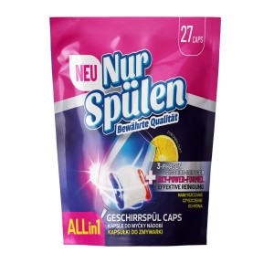 412889 NUR SPULLEN KAPSUŁKI DO ZMYWAREK ALL IN 1 27 ZITRONEN 5906670730511