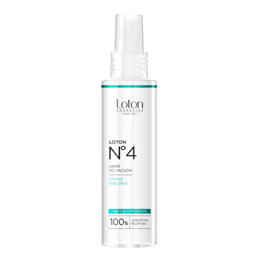 LOTON NATURALNY 4 LAKIER DO WŁOSÓW 120ML DOZOWNIK
